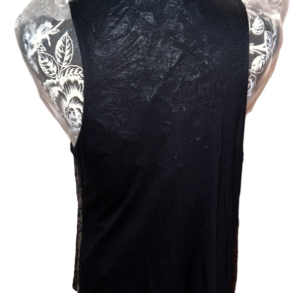 INC International Concepts size small black sequin waterfall front vest - Picture 6 of 9